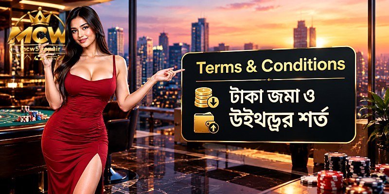 টাকা জমা ও উইথড্রর শর্ত